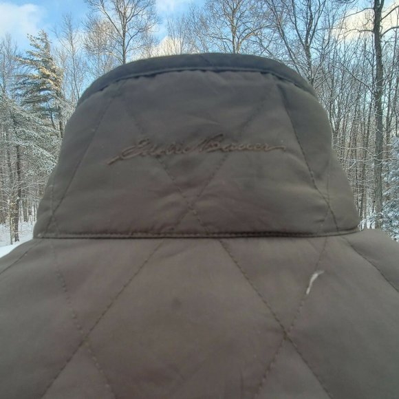 Eddie Bauer Seattle premium goose down jacket Girls XL Womens S Small Coat Green - Picture 7 of 11